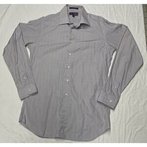 Paul Fredrick Trim Fit Dress Shirt Mens Size 15-1/2-35 Imperial 100s Purple